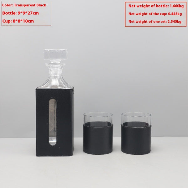 Modern Light Luxury Glass Wine Decanter Cold Water Bottle Decoration Living Room Coffee Table