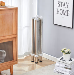 Table Legs Only - Minimalist Silver Stainless Steel Folding Table Frame