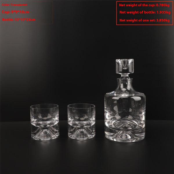 Modern Light Luxury Glass Wine Decanter Cold Water Bottle Decoration Living Room Coffee Table