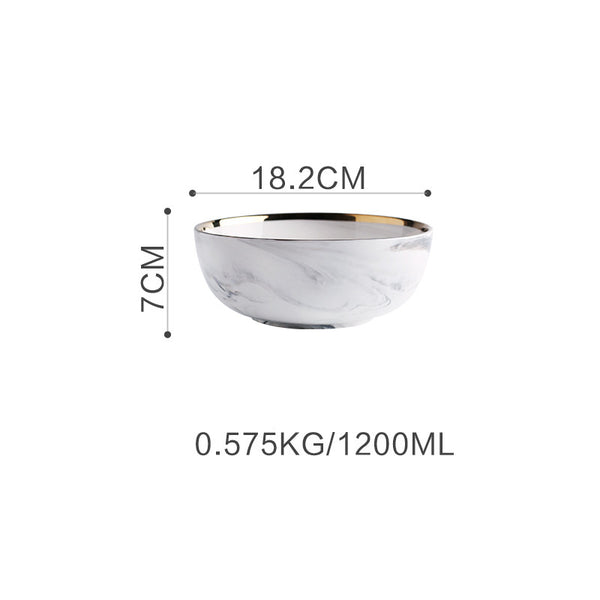 Porcelain Marble Design Tableware