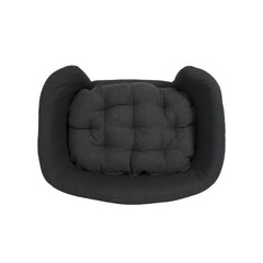Elevated Luxurious Fabric Chaise Lounger for Dogs or Cats with Wood Legs