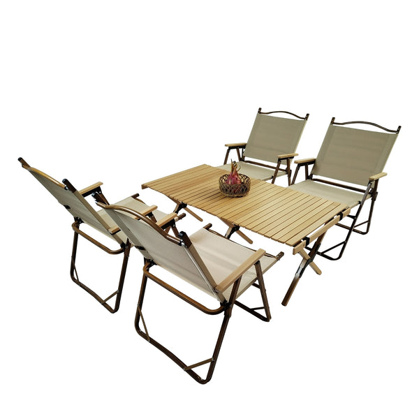 Multi FunctionFoldable DiningSet1 Table  4 Chairs  Indoor Outdoor Use