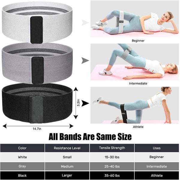 Elastic Fitness band hip ring
