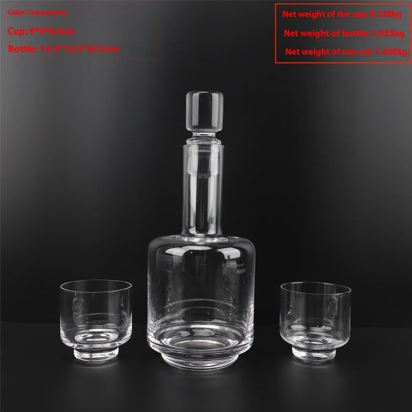 Modern Light Luxury Glass Wine Decanter Cold Water Bottle Decoration Living Room Coffee Table