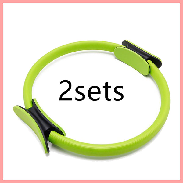 Fitness Pilates Yoga Ring Dual Exercise Home Gym Workout Sports Body Resistance