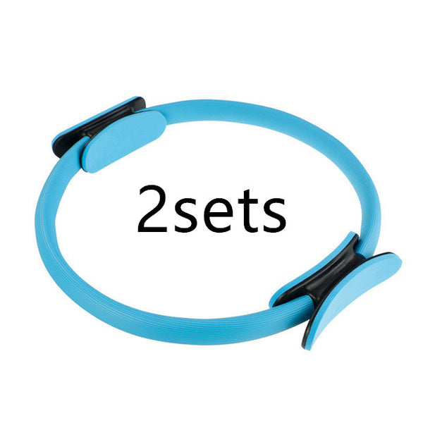 Fitness Pilates Yoga Ring Dual Exercise Home Gym Workout Sports Body Resistance