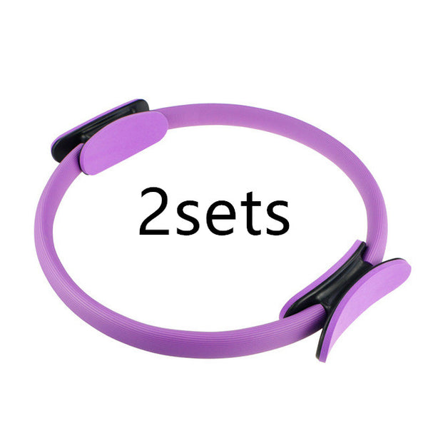 Fitness Pilates Yoga Ring Dual Exercise Home Gym Workout Sports Body Resistance