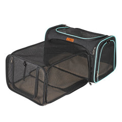 Cat Bag Expandable Pet Outing Carrying Bag Breathable Big Cat Bag