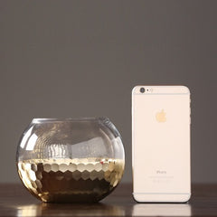 Honeycomb Glass Vase Transparent