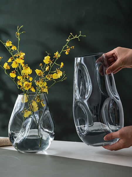 Luxury Style Golden Irregular Vase