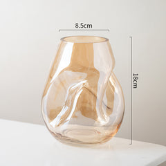 Luxury Style Golden Irregular Vase