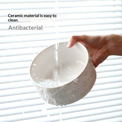 Ceramic Elevated Anti-spill Food and Water Cat & Dog Bowl