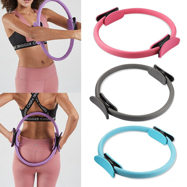 Fitness Pilates Yoga Ring Dual Exercise Home Gym Workout Sports Body Resistance