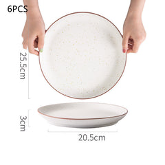 Japanese Simple Ceramic Plate Tableware