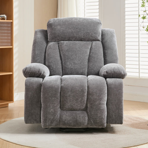 Electric Power Lift Recliner Chair Sofa With Massage And Heat For Elderly, Heavy Duty And Safety Motion Reclining Mechanism Fabric Sofa With Storage Pocket, Cup Holders,USB Ports