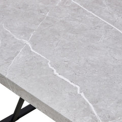 Modern Dining Table Rectangular Dinner Table, Easy Assembly,