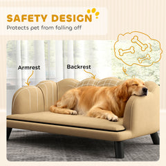 Pearl Design Pet Sofa With Solid Wood for Medium and Large Sized Dogs