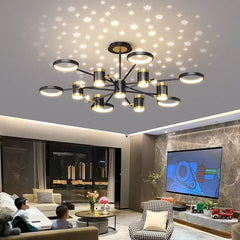 Light Luxury Chandelier Nordic Star Lamp Combination