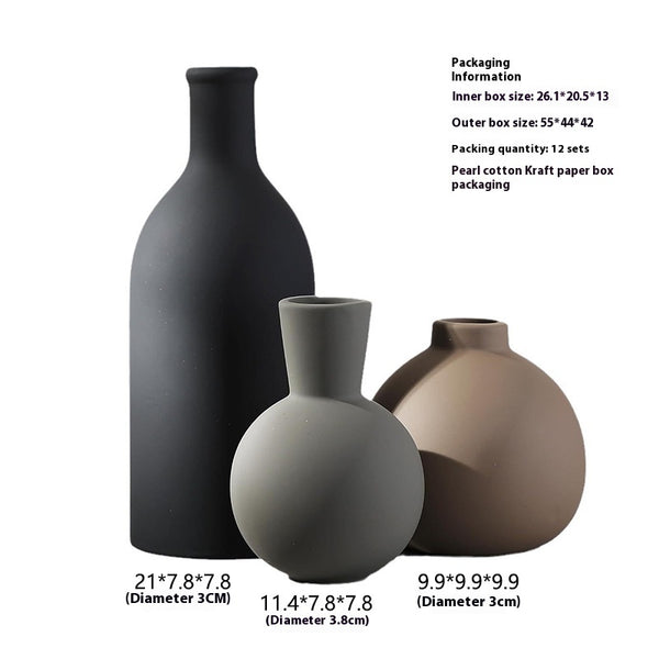 Nordic Creative Origami Vase Ins Style Dining Table Floriculture Living Room Decoration Hallway TV Wine Cabinet White Ceramic Vase