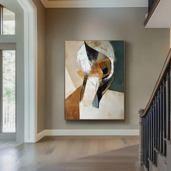 Abstract Textured Hand Painted Wall Art Minimalist Canvas For Home Decor No Frame