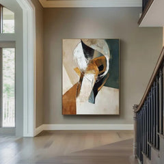 Abstract Textured Hand Painted Wall Art Minimalist Canvas For Home Decor No Frame