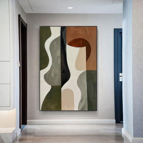 Handmade Oil Painting Canvas Wall Art Decoration Wabi-Sabi Style Modern Abstract  Minimalism Artwork Room Aesthetic For Home Decor Rolled Frameless Unstretched Painting