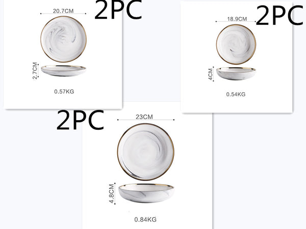 Porcelain Marble Design Tableware