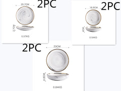 Porcelain Marble Design Tableware