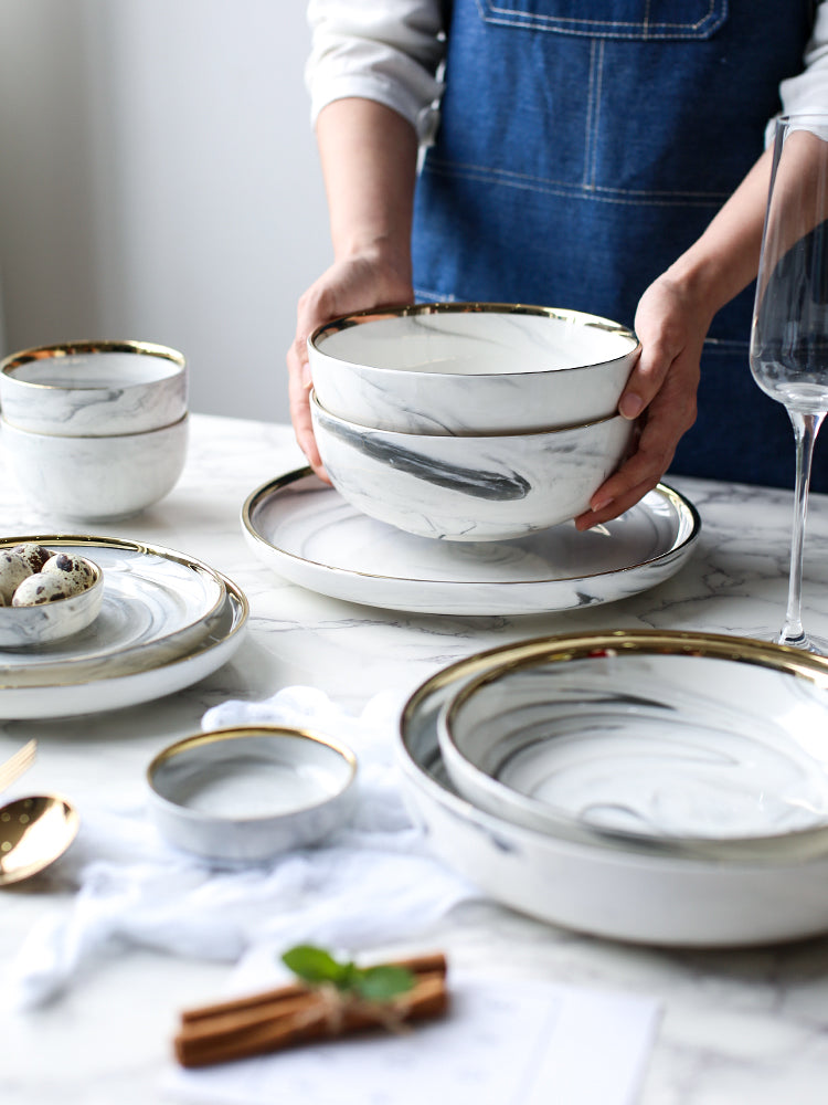 Porcelain Marble Design Tableware