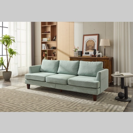 Comfortable Sectional Sofa Easy Assembly & Comfy Cushion,Light Green