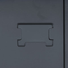 3 Door Metal Lockers With Lock For Employees,Storage Locker Cabinet  For Home Gym Office School Garage,Black