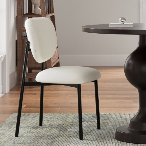 Upholstered Dining Chairs With Metal Legs