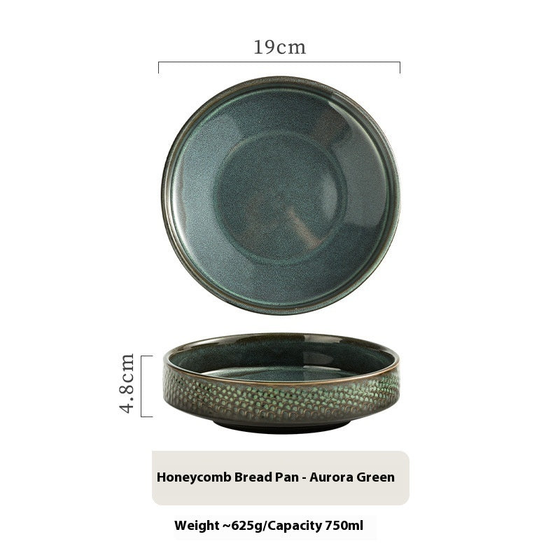 Japanese Ceramic Round Deep Plates Dinner Plate