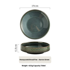 Japanese Ceramic Round Deep Plates Dinner Plate