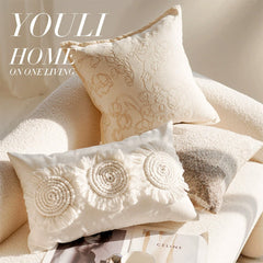 Linen Nordic Style Throw Pillow Covers With Tassel Cushion Cases