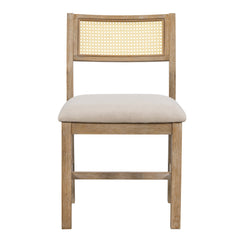 6-piece Retro Farmhouse Style Dining Set, Rectangular Table And 4 Upholstered Chairs and Bench