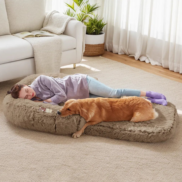 Large Dogs Foldable Plush Washable Dog Bed
