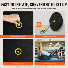 Half Exercise Ball Trainer, 26 Inch Balance Ball Trainer