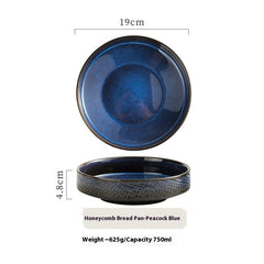 Japanese Ceramic Round Deep Plates Dinner Plate