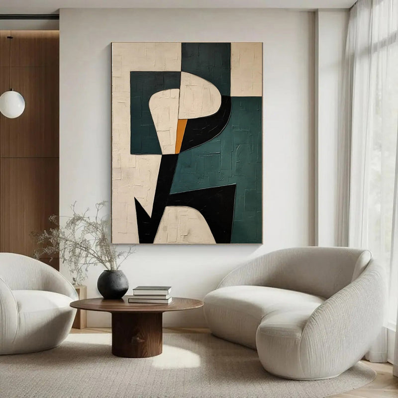 Abstract Modernism Oil Painting Unstretched Canvas Art