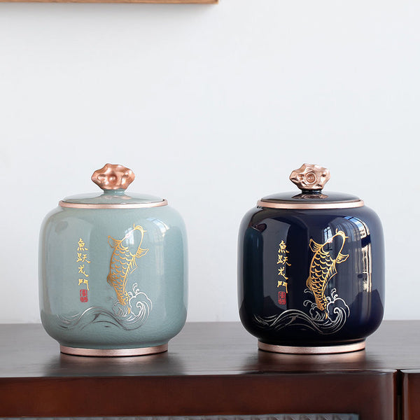 Jilian Fish Auspicious Breeze Tea Pot