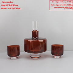 Modern Light Luxury Glass Wine Decanter Cold Water Bottle Decoration Living Room Coffee Table