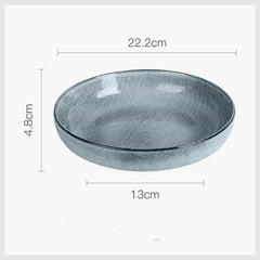 Japanese ceramic dish plate household light luxury