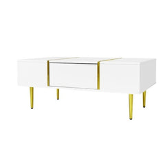 White High-gloss Coffee Table, Modern And Simple