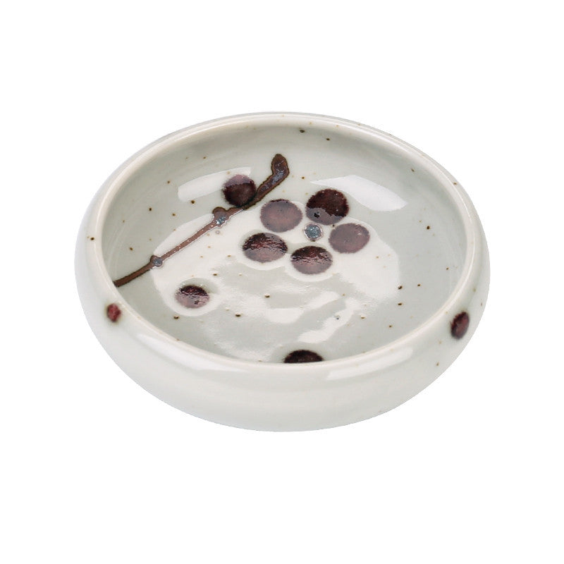 Ceramic Japanese Round Snack Plate