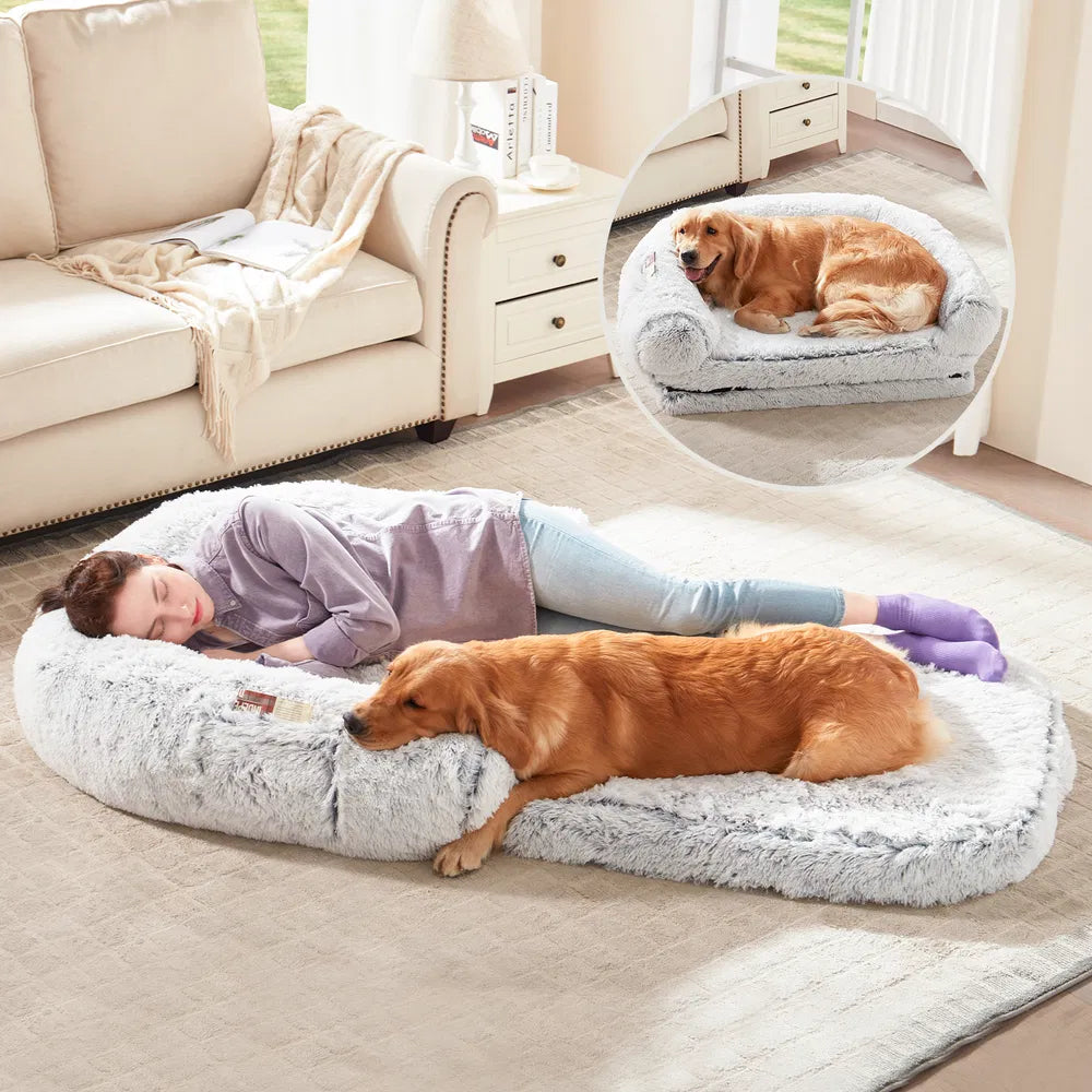 Large Dogs Foldable Plush Washable Dog Bed