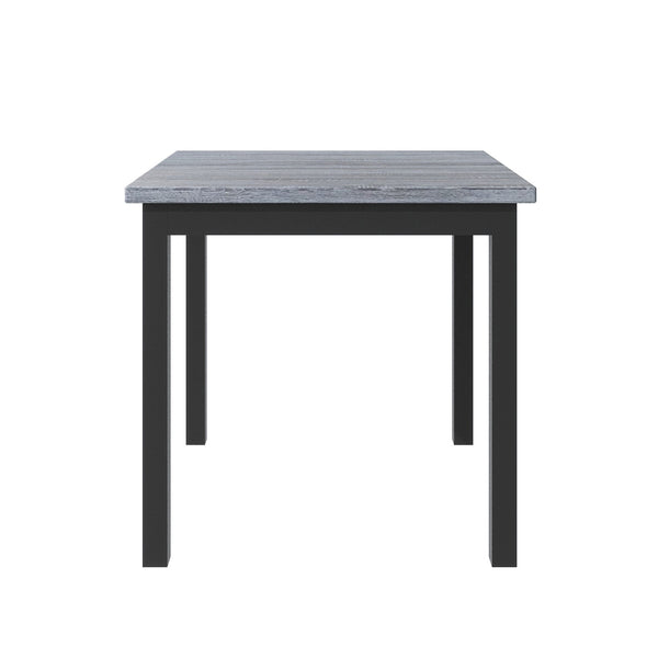 Wood Dining Table, Chairs Stools with Footrest