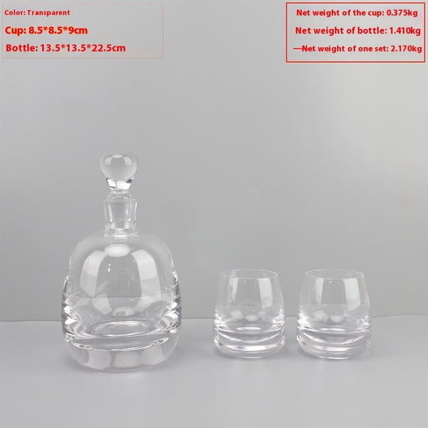 Modern Light Luxury Glass Wine Decanter Cold Water Bottle Decoration Living Room Coffee Table