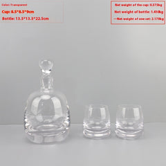 Modern Light Luxury Glass Wine Decanter Cold Water Bottle Decoration Living Room Coffee Table