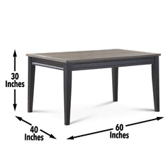 Farmhouse Style 7pc Dining Set - Two-Tone Finish